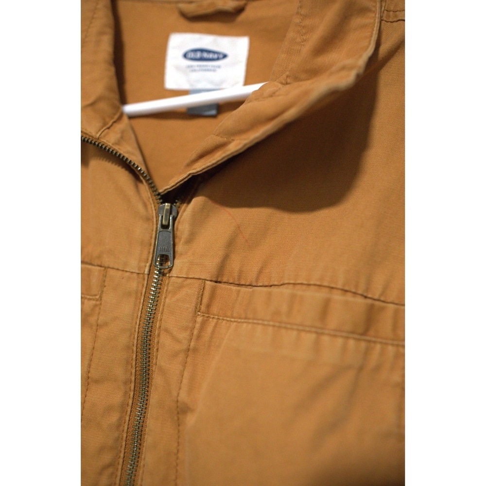 Old Navy Womens XS Tobacco Brown Utility Field Jacket Full Zip Drawstring Waist - Picture 2 of 8